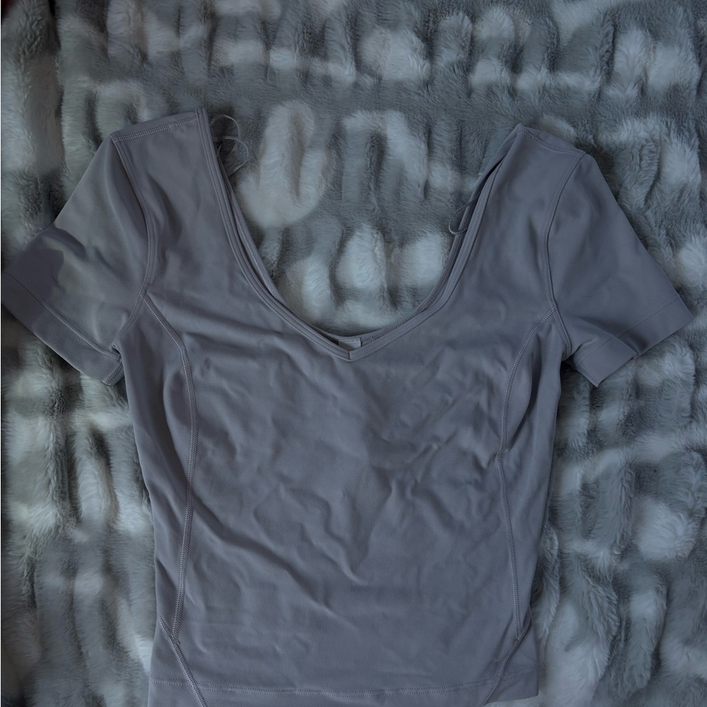 Lululemon- Light Gray Align Tee - image 1
